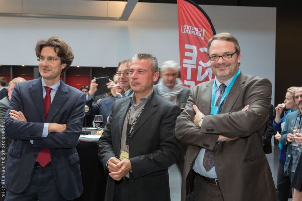 De gauche à droite; Geoffroy Dumonceau, Danny Roosens et Damien de Dorlodot